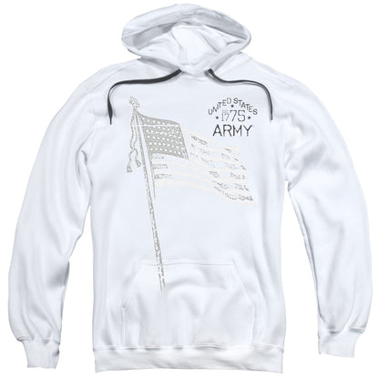 Army Tristar Mens Hoodie White Officially Licensed