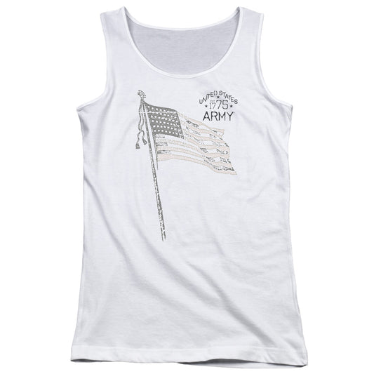 Army Tristar Womens Tank Top Shirt White