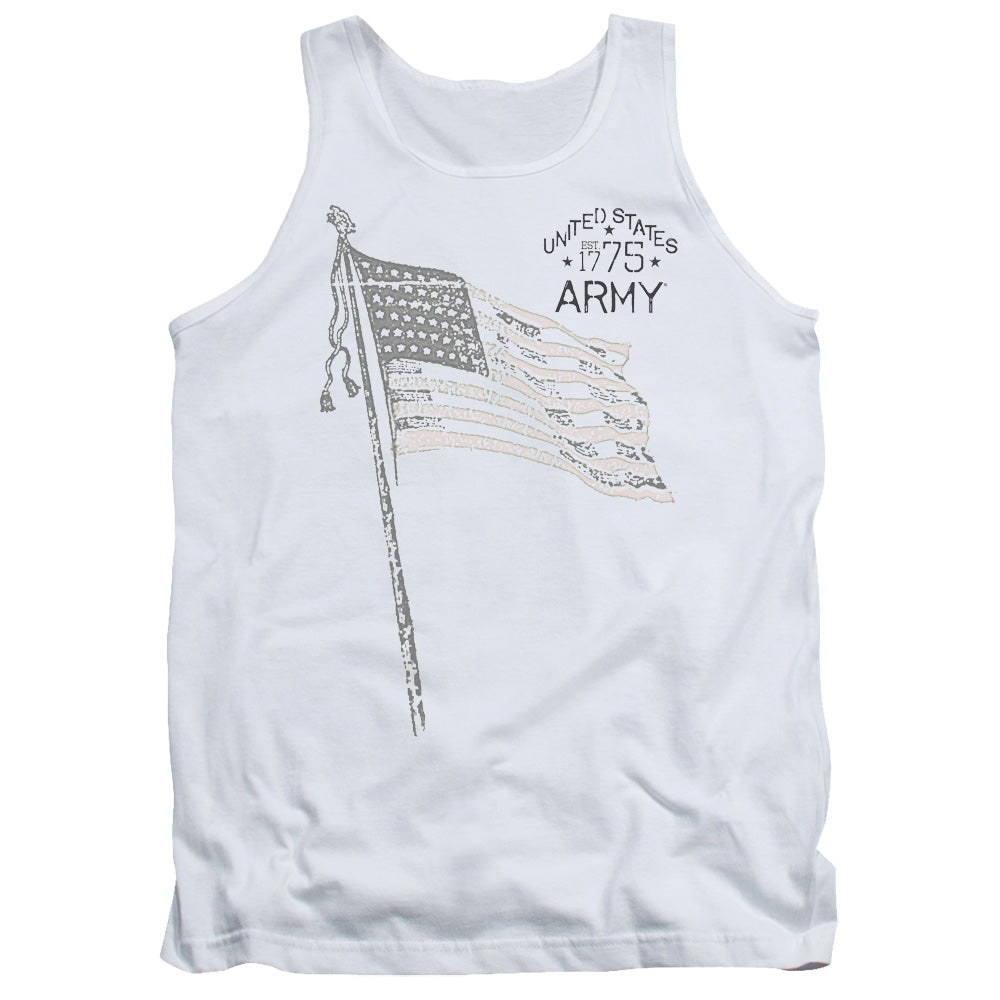 Army Tristar Mens Tank Top Shirt White