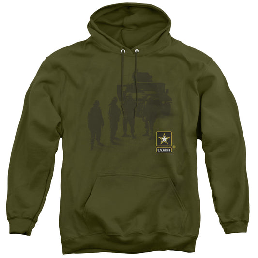 Army Strong Mens Hoodie Military Green Officially Licensed