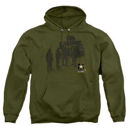 Army Strong Mens Hoodie Military Green Officially Licensed