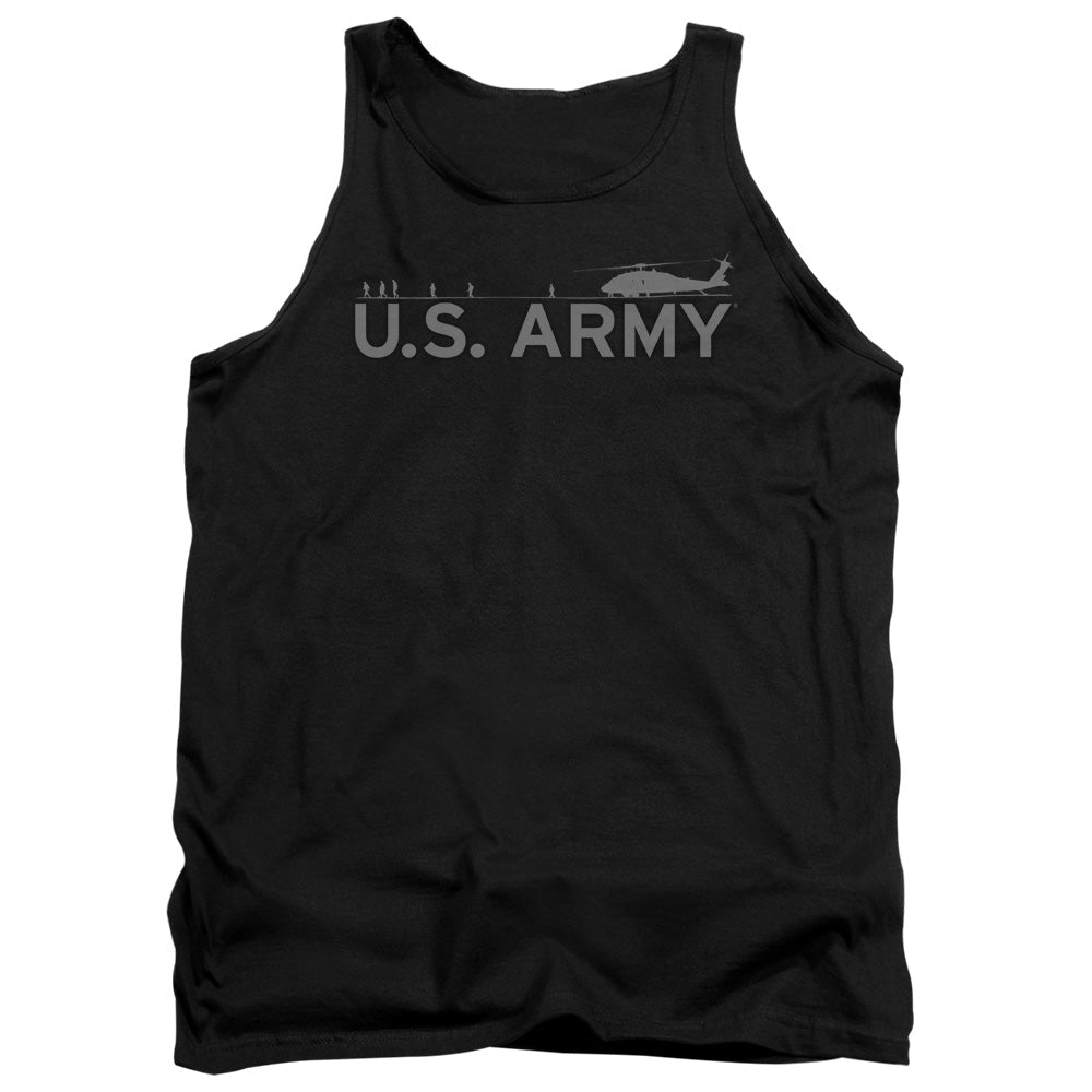 Army Helicopter Mens Tank Top Shirt Black