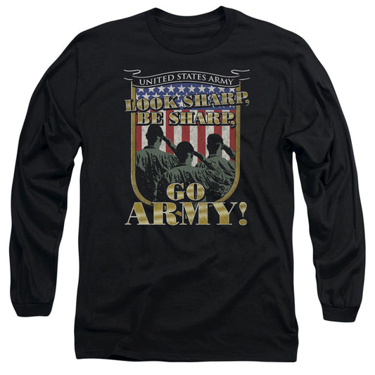 Army Go Army Mens Long Sleeve Shirt Black Officially Licensed