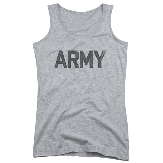 Army Star Womens Tank Top Shirt Athletic Heather