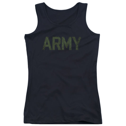 Army Type Womens Tank Top Shirt Black