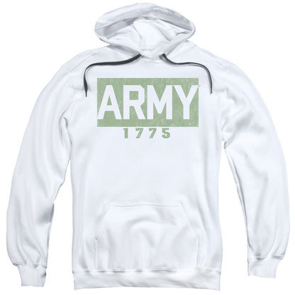Army Block Mens Hoodie White Officially Licensed