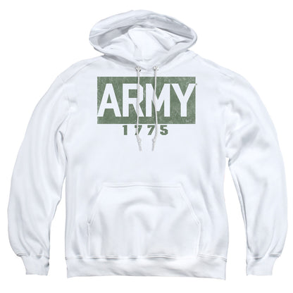 Army Block Mens Hoodie White Officially Licensed