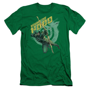 Arrow Beware Slim Fit Mens T Shirt Kelly Green