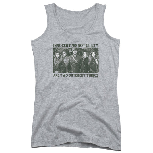 Arrow Not Guilty Womens Tank Top Shirt Athletic Heather