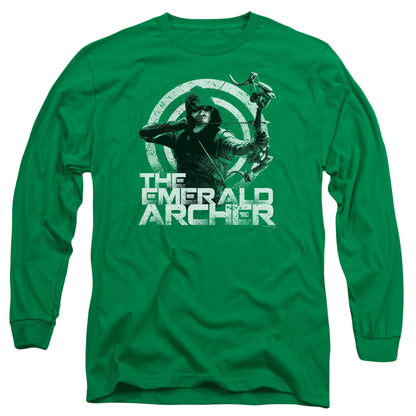 Arrow Archer Mens Long Sleeve Shirt Kelly Green