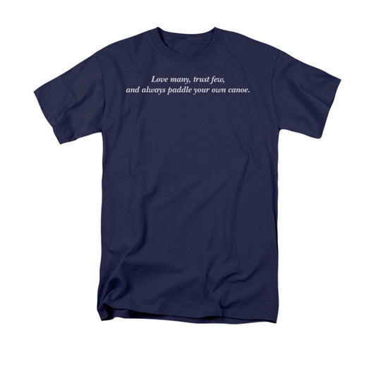 Your Own Canoe Mens T Shirt Navy