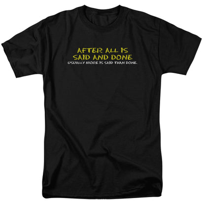 Said And Done Mens T Shirt Black Officially Licensed
