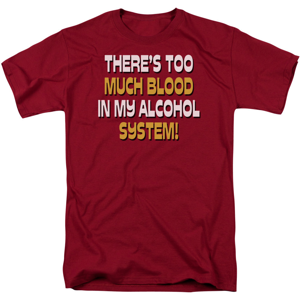 Alcohol System Mens T Shirt Cardinal