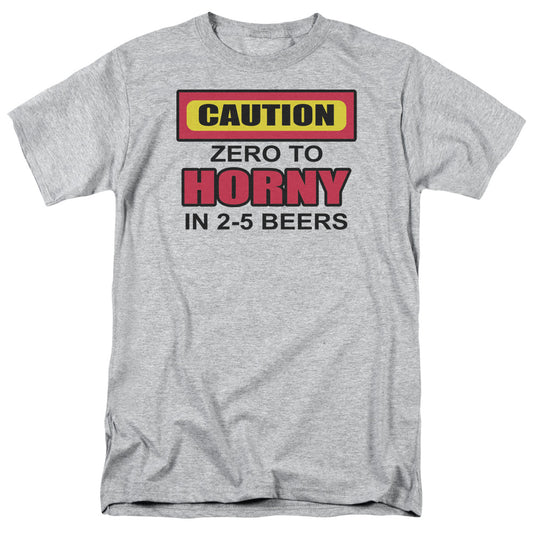 Zero To Horny Mens T Shirt Athletic Heather