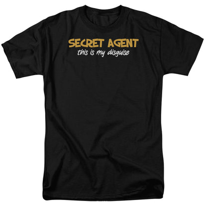 Secret Agent Mens T Shirt Black Officially Licensed