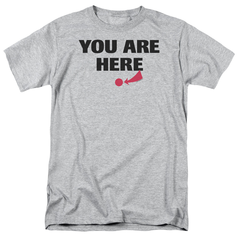 You Are Here Mens T Shirt Athletic Heather