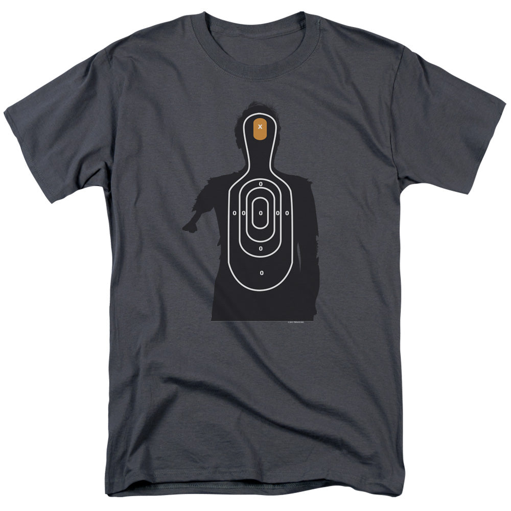 Zombie Target Mens T Shirt Charcoal