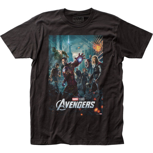 Avengers Poster Mens T Shirt Black