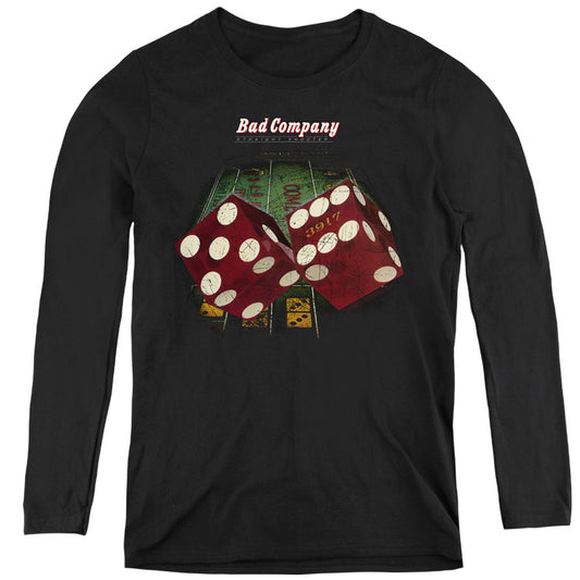 Bad Company Straight Shooter Womens Long Sleeve Shirt Black