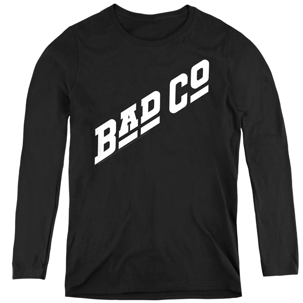 Bad Company Bad Co Logo Womens Long Sleeve Shirt Black