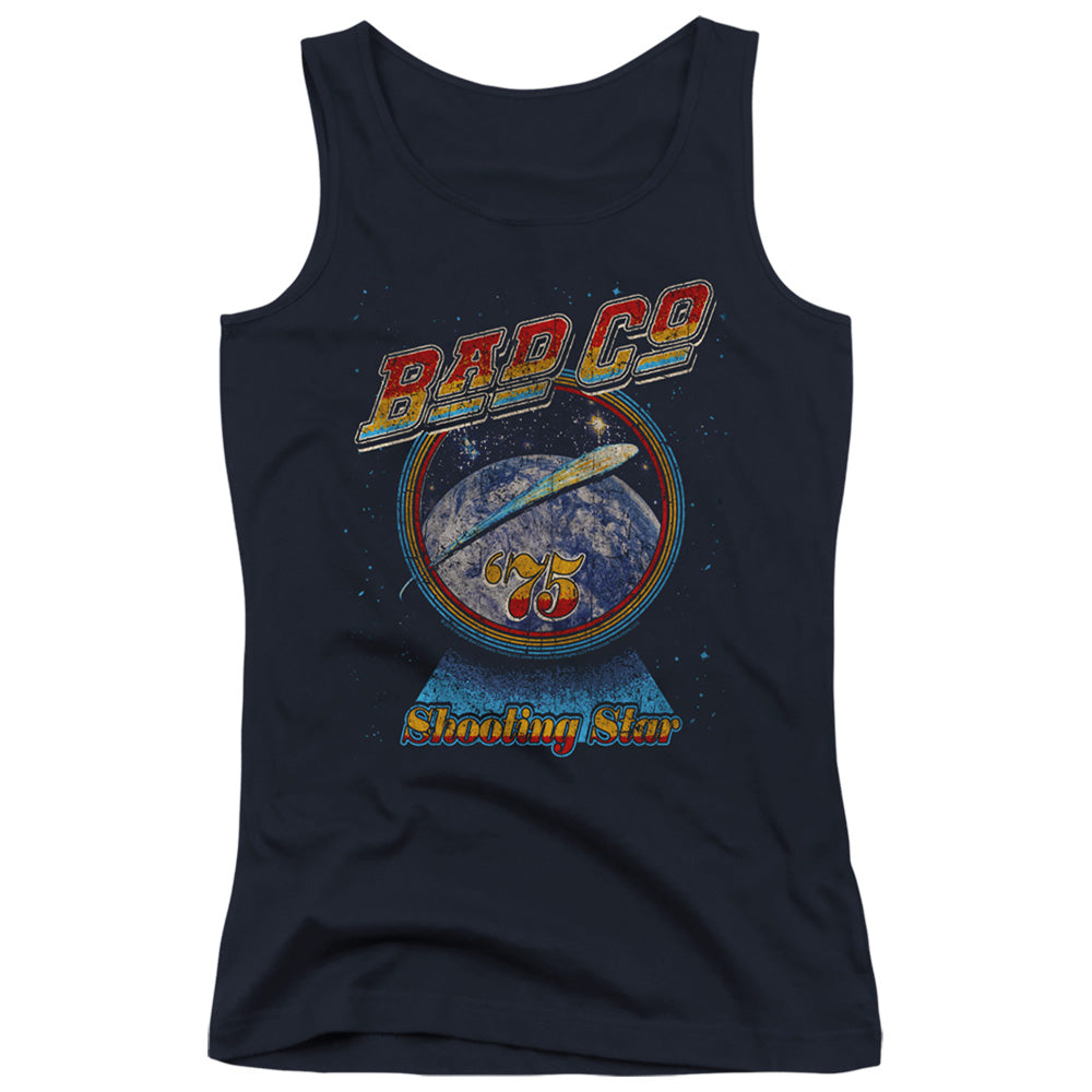 Bad Company Shooting Star Womens Tank Top Shirt Navy Blue