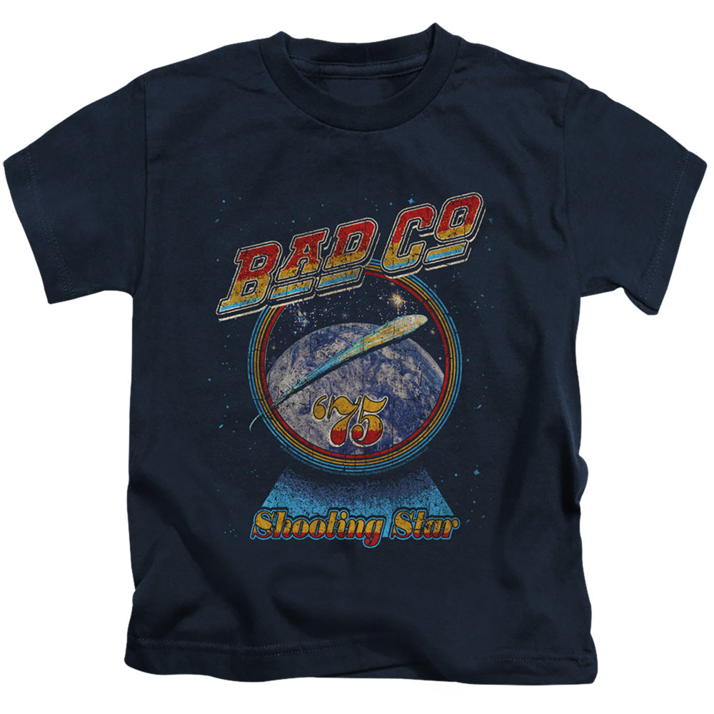 Bad Company Shooting Star Juvenile Kids Youth T Shirt Navy Blue
