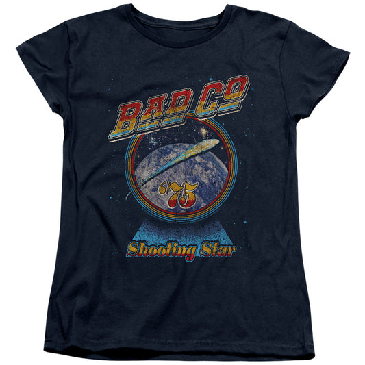 Bad Company Shooting Star Womens T Shirt Navy Blue