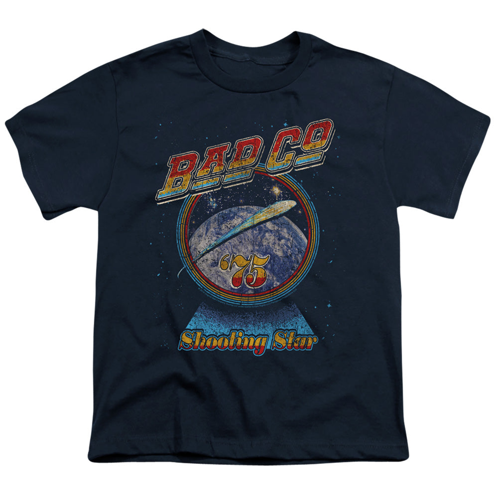 Bad Company Shooting Star Kids Youth T Shirt Navy Blue
