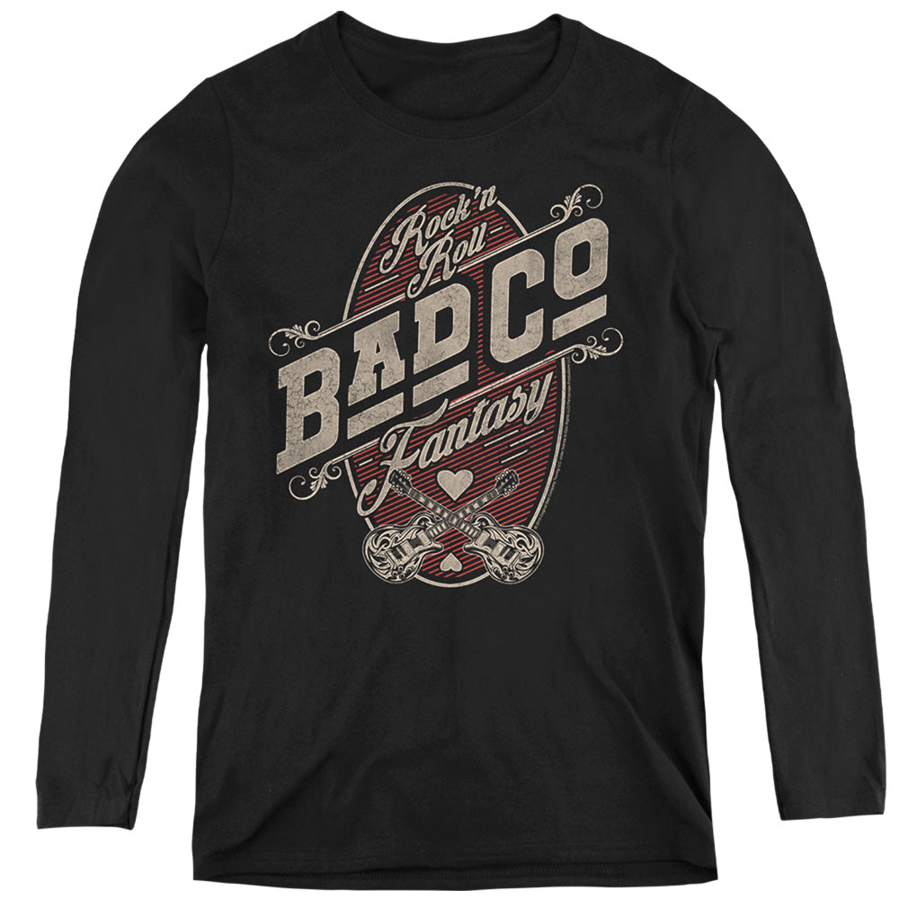 Bad Company Fantasy Womens Long Sleeve Shirt Black