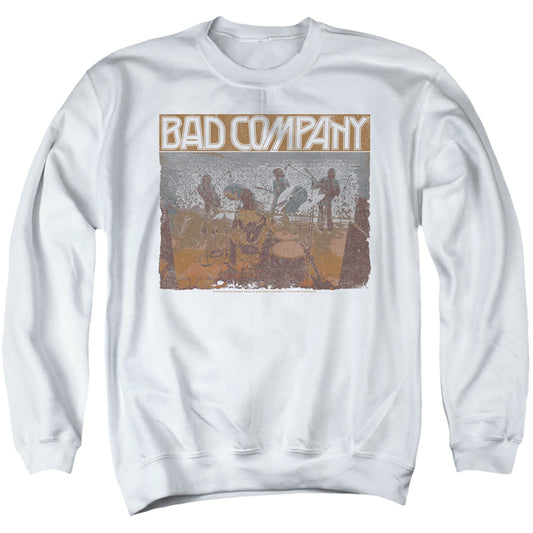 Bad Company Swan Song Mens Crewneck Sweatshirt White