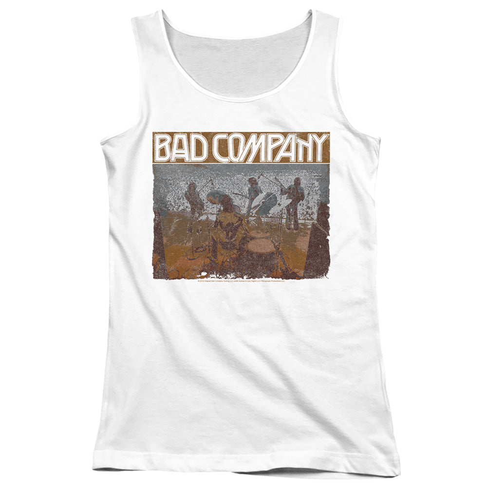 Bad Company Swan Song Womens Tank Top Shirt White