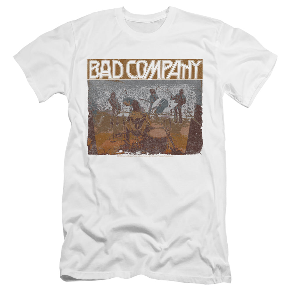 Bad Company Swan Song Slim Fit Mens T Shirt White