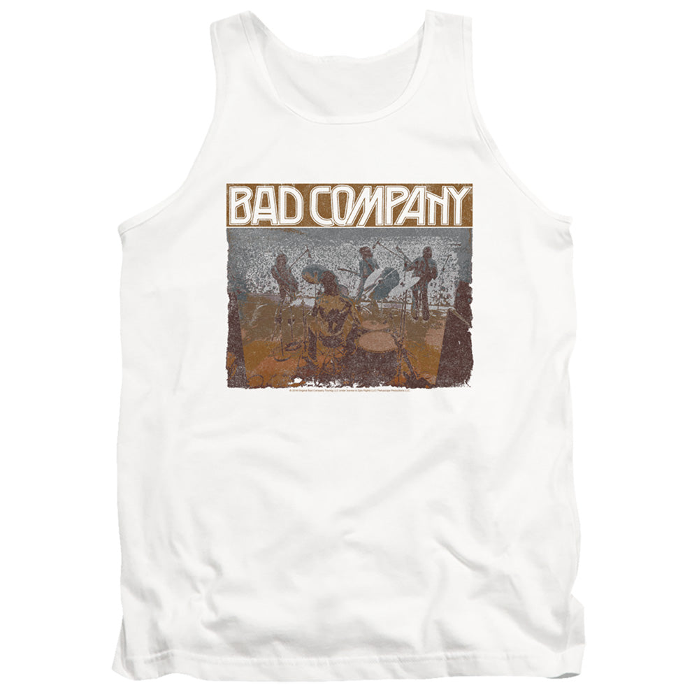 Bad Company Swan Song Mens Tank Top Shirt White