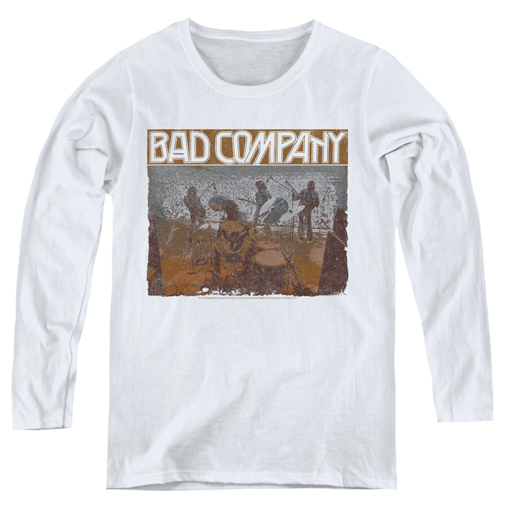 Bad Company Swan Song Womens Long Sleeve Shirt White