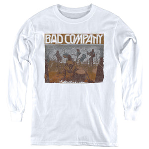 Bad Company Swan Song Long Sleeve Kids Youth T Shirt White