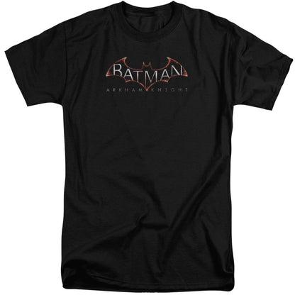 Batman Arkham Knight Logo Mens Tall T Shirt Black Officially Licensed