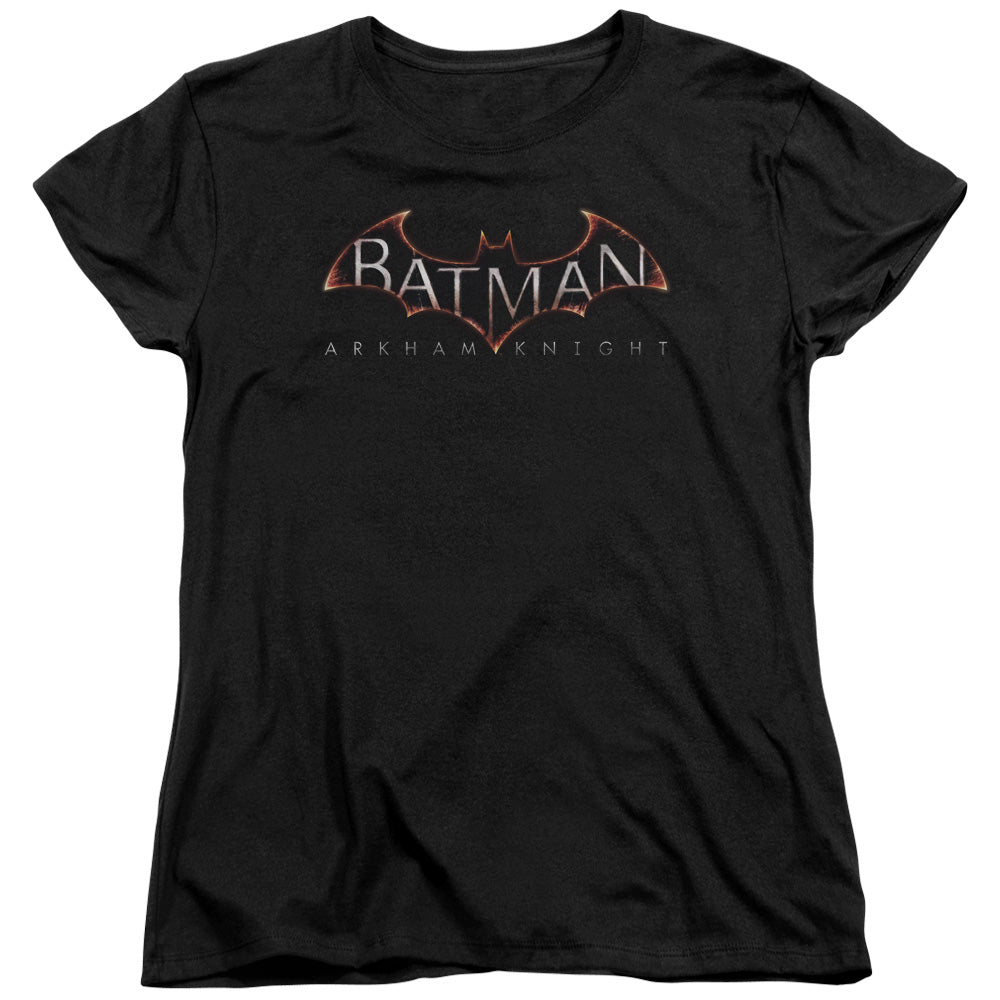 Batman Arkham Knight Logo Womens T Shirt Black