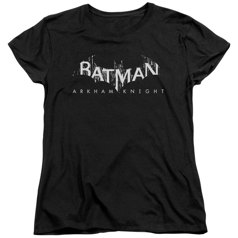 Batman Arkham Knight Ak Splinter Logo Womens T Shirt Black