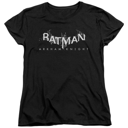 Batman Arkham Knight Ak Splinter Logo Womens T Shirt Black