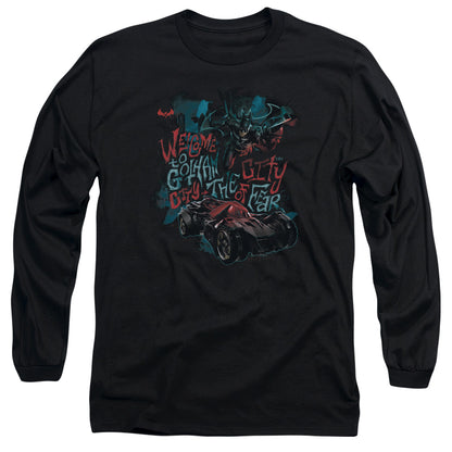 Batman Arkham Knight City Of Fear Mens Long Sleeve Shirt Black