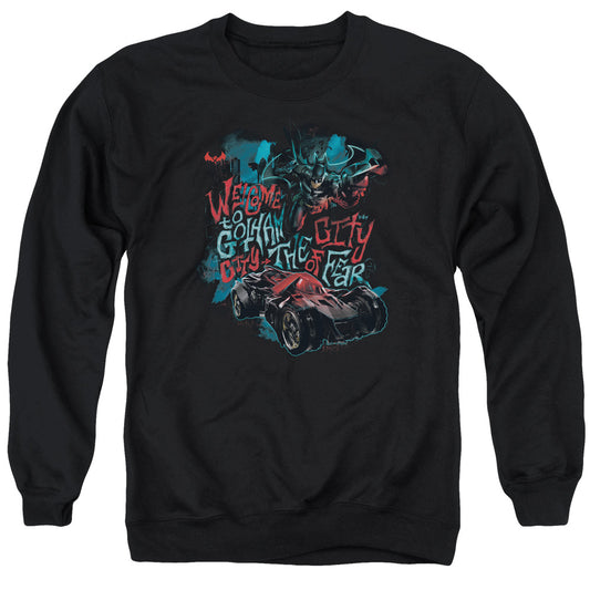 Batman Arkham Knight City Of Fear Mens Crewneck Sweatshirt Black