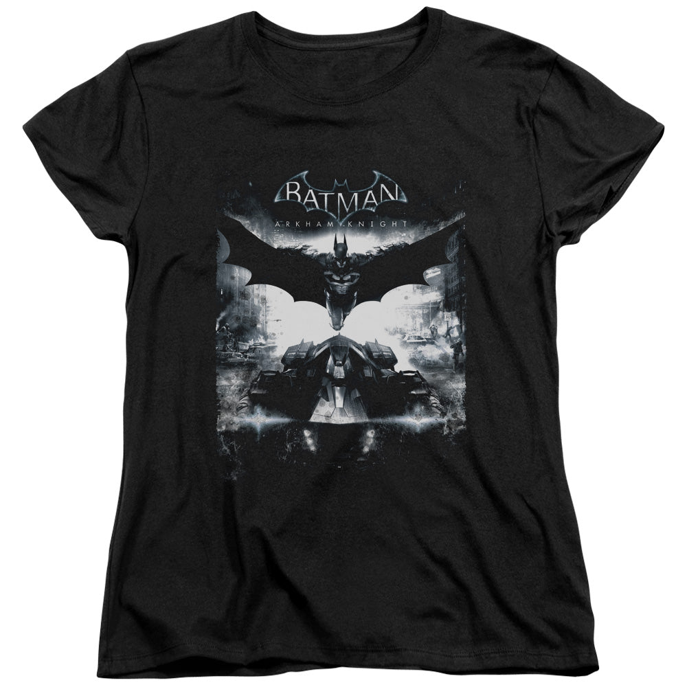 Batman Arkham Knight Forward Force Womens T Shirt Black