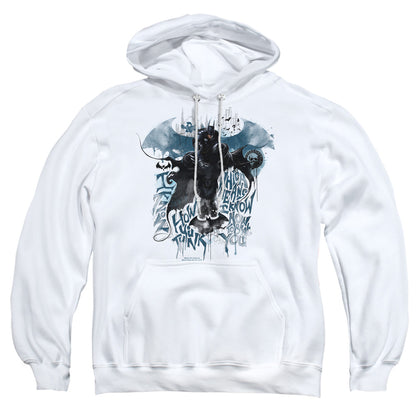 Batman Arkham Knight I Know Mens Hoodie White Officially Licensed