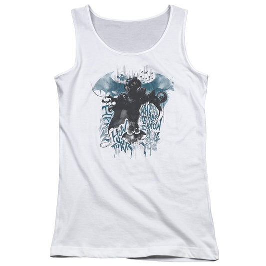 Batman Arkham Knight I Know Womens Tank Top Shirt White