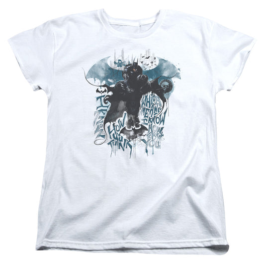 Batman Arkham Knight I Know Womens T Shirt White