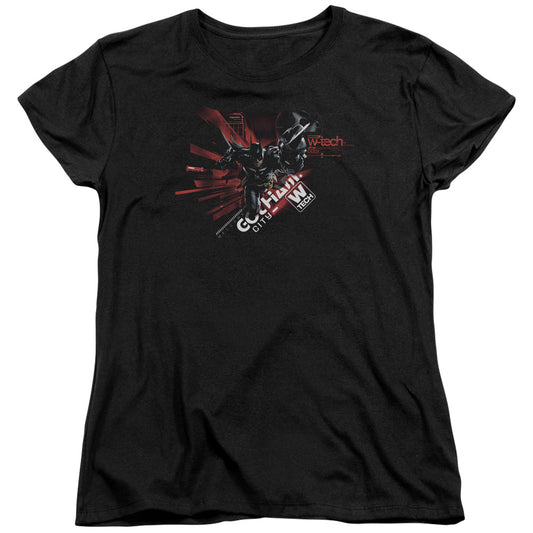Batman Arkham Knight Ak Tech Womens T Shirt Black