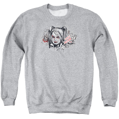 Batman Arkham Knight Hq Sketch Mens Crewneck Sweatshirt Athletic Heather
