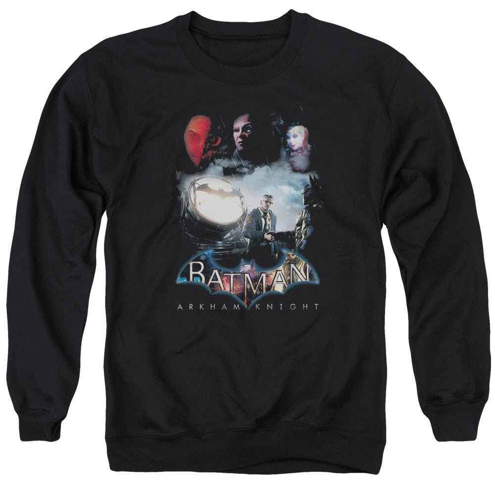 Batman Arkham Knight Villain Storm Mens Crewneck Sweatshirt Black