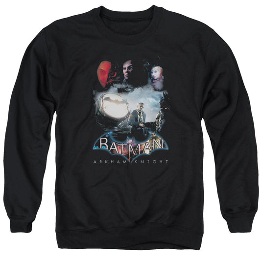 Batman Arkham Knight Villain Storm Mens Crewneck Sweatshirt Black