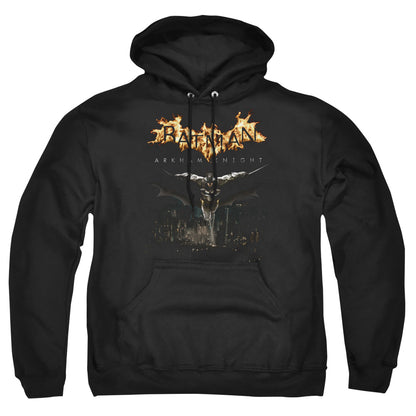 Batman Arkham Knight City Watch Mens Hoodie Black Officially Licensed